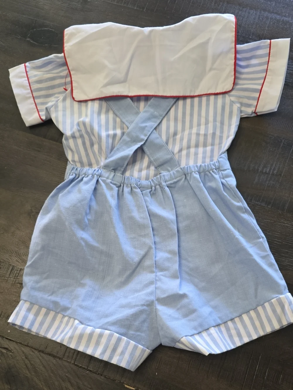 Vintage 90s Small Steps Baby Boy Overall Set. New With Tags. 18 Months. 2pcs